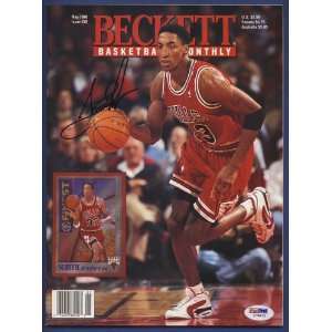  Scottie Pippen Signed Beckett Magazine PSA/DNA Sports 