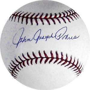 Johnny Podres Full Name Autographed Rawlings MLB Baseball  