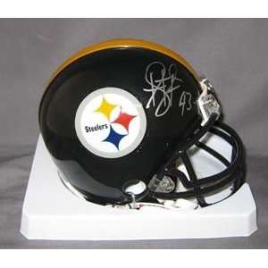  Troy Polamalu Signed Steelers Mini Helmet Sports 