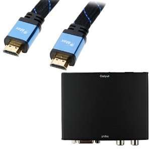  GTMax VGA & R/L Stereo Audio to HDMI Converter with 6FT 