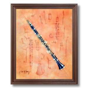  Clarinet Music School Kids Room Contemporary Home Decor Wall Picture 