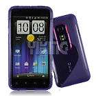 New S Curve Gel Case Cover For Sprint HTC EVO 3D Purple  