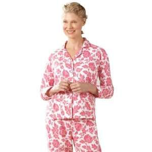  Beach Roses Pajama ( Large, White/Pink)