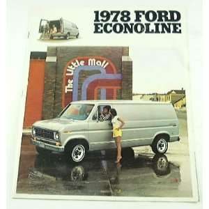  1978 78 Ford ECONOLINE Van BROCHURE E100 E250 E350 