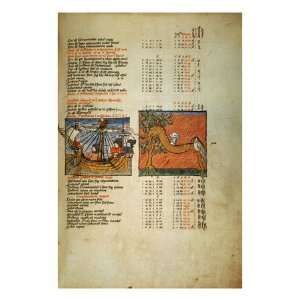  Ptolemy Almagest, 1490 Giclee Poster Print