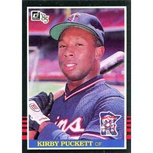  Kirby Puckett Unsigned 1985 Donruss Card Sports 