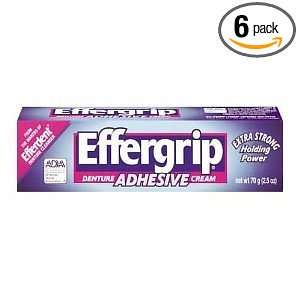  Effergrip Denture Adhensive Cream, Extra Holding Power, 2 
