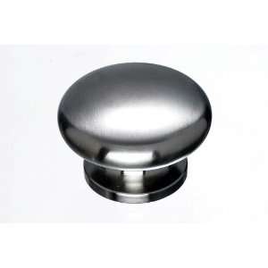  Flat Round Knob 1 1/2   Stainless Steel