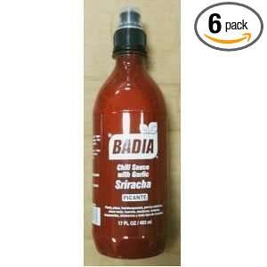Badia Sauce Chili Sriracha 17 oz (Pack Of 6)  Grocery 