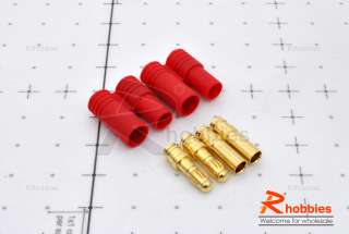 5mm Thermostable RC R/c Battery Gold Connectors Plugs  