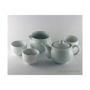  White Celedon [Suhrim] Teapot Set (for 3) Health 