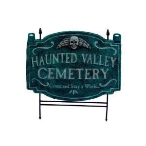  Haunted Valley Cemetery Lawn Signs   Halloween Decoration 
