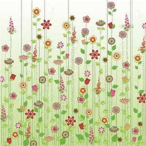  Sprouting Flowers Scrapbook Paper 