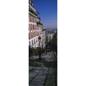 View of a Stepped Walkway, Rue De Mont Cenis, Montmartre, Paris, Ile 
