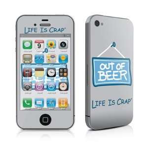  Out Of Beer Design Protective Skin Decal Sticker for Apple 