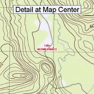   Quadrangle Map   Lille, Maine (Folded/Waterproof)