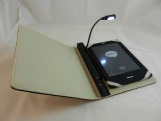 NEW Kobo Touch eReader Case & Built in LED Light   Faux Leather Cover 