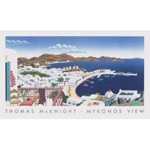    Mykonos Panorama artist Thomas McKnight 39x23