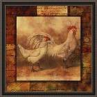 19x19 Hen and Rooster I by Studio Voltaire Framed Art 