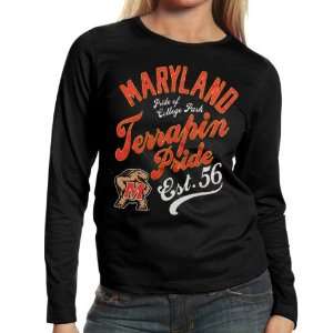  Maryland Terrapins Ladies Splashy Long Sleeve T Shirt 