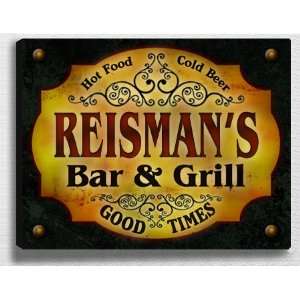  Reismans Bar & Grill 14 x 11 Collectible Stretched 