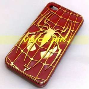  Spiderman 4 Iphone 4 4s Case with Box Packaging (Red/Gold 