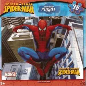   Puzzle Set   Marvel Spiderman Lenticular Puzzle (48pcs) Toys & Games