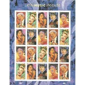  Latin Music Legends 20 x Forever Stamps 