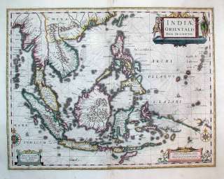 1633 Jansson (VOC) SE ASIA Indiae Orientalis Scarce  