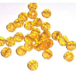  Chinese Cut Glass 6mm Tiny Facet Fire Polish Beads   6mm 