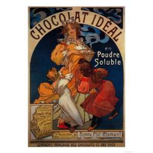  Chocolat Ideal Vintage Poster   Europe Giclee Poster Print 