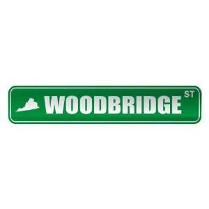   WOODBRIDGE ST  STREET SIGN USA CITY VIRGINIA