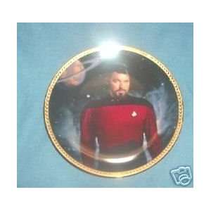   Trek Next Generation William T Riker Collector Plate 