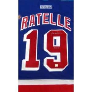  Jean Ratelle autographed Hockey Jersey (New York Rangers 