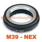 39mm M39 L39 Lens to Sony E Mount NEX 3 NEX 5 NEX 7 NEX 5C NEX C3 