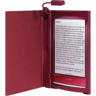 Sony Reader Wi Fi Cover with Light   Red   PRSA CL10R  