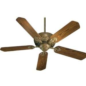 Quorum 78525 48 52 Chateaux Ceiling Fan, Ancient Gold with Ancient 