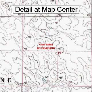   Map   Glad Valley, South Dakota (Folded/Waterproof)