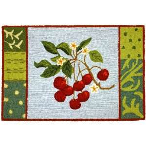  Cherry With Blossoms Fruit Rug