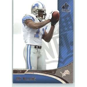 Roy Williams WR   Detroit Lions   2006 SP Authentic Card # 31   NFL 