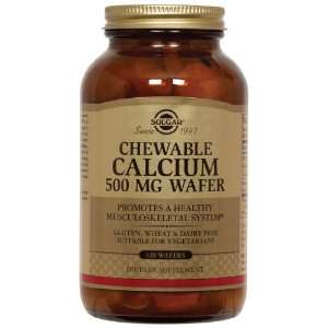  Solgar   Chewable Calcium, 500 mg, 120 wafers Health 