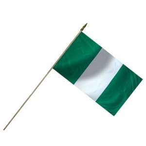  Nigeria Flag 12X18 Inch Mounted E Poly Patio, Lawn 