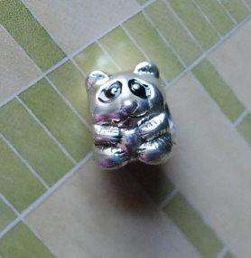 AUTHENTIC PANDORA Sterling Panda Bear #790490E16 charm bead new  