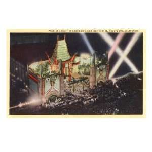 Premiere at Graumans Chinese Theater, Hollywood, California Giclee 