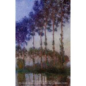    Poplars on the Banks of the River Epte at Dusk