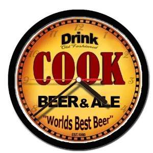  COOK beer and ale cerveza wall clock 