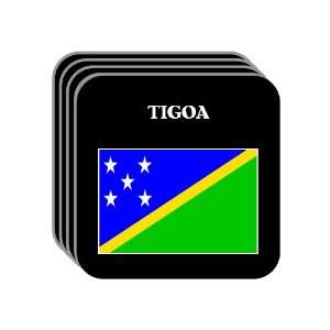 Solomon Islands   TIGOA Set of 4 Mini Mousepad Coasters