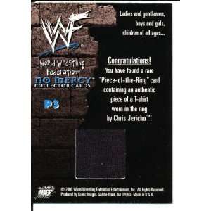  2000 WWF Chris Jericho AUTHENTIC WORN T SHIRT Relic Insert 