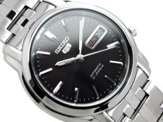 Seiko 5 SNKK71 Stainless Steel Men’s Automatic Black Dial Watch 