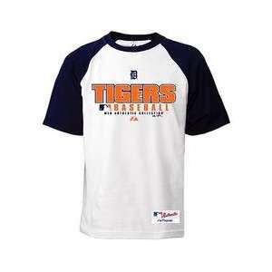  Detroit Tigers Practice Short Sleeve Raglan T Shirt by 